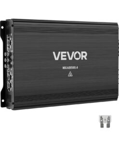 4-канальный мостовой автомобильный аудиоусилитель VEVOR, класс AB, максимум 4x250W@4Ω/4x500W@2Ω, высокая мощность для внедорожников и внедорожников