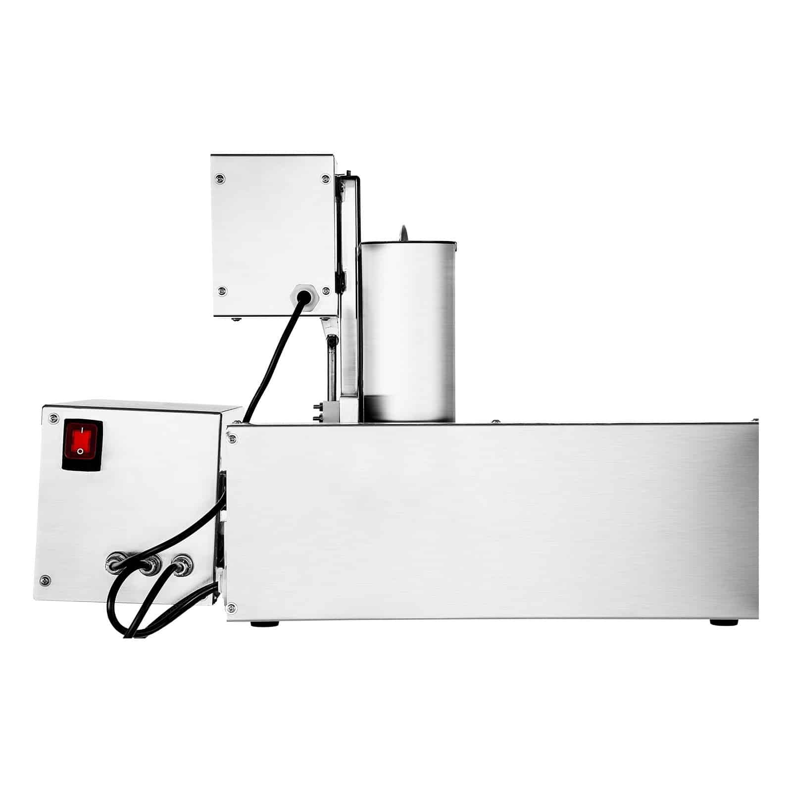 VEVOR Automatic Commercial Donut Maker, 6-Row 360 pcs/h Ring Donut Fryer, 304 Stainless Steel, 4.5L Hopper, 9.1L Oil Tank, Smart Control — attēls 10