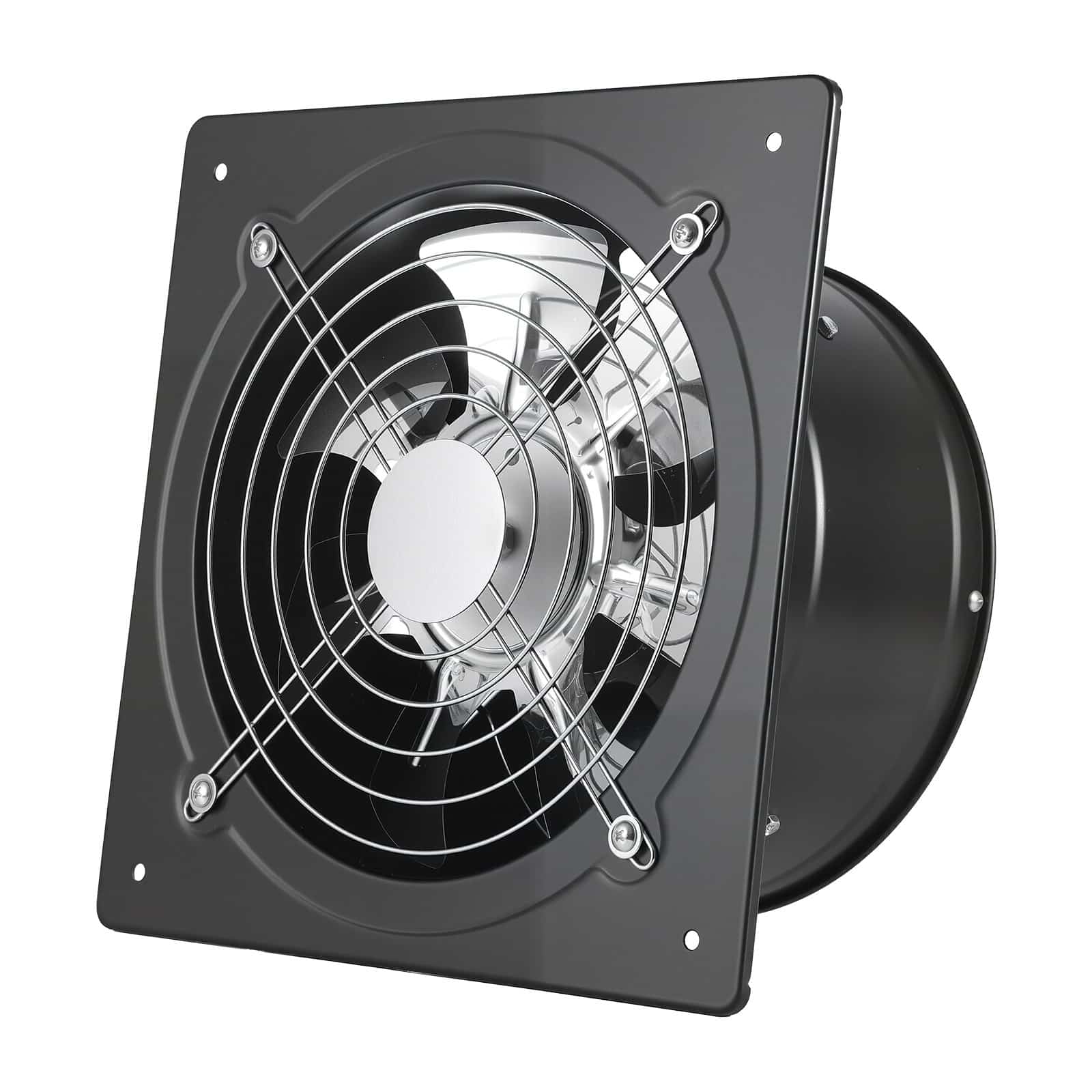 VEVOR 25.4 cm 988 m³/h Wall Exhaust Fan with Speed Control, 50W Steel Ventilation Fan with Backdraft Damper for Kitchen, Garage, Attic - Зображення 11
