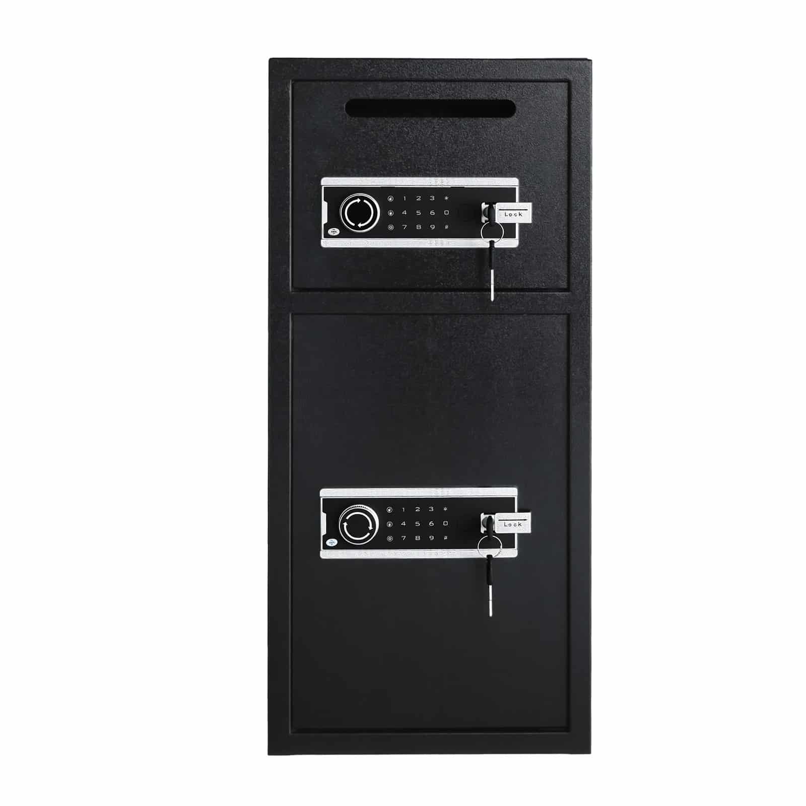VEVOR 204L Double Door Safe Box with Drop Slot, Digital Keypad & Key, Fireproof Steel Security Vault for Cash, Documents, Jewelry - Зображення 10