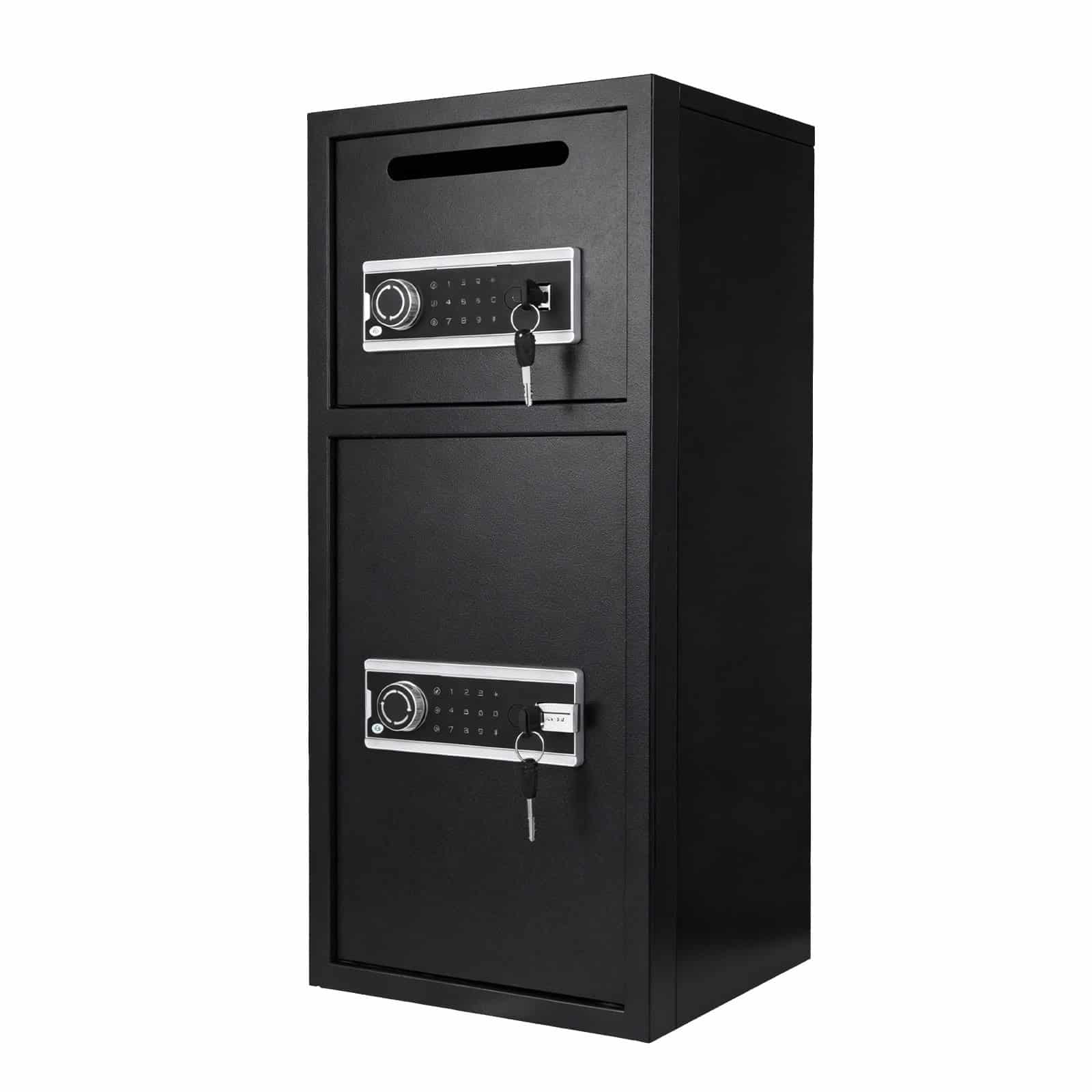 VEVOR 204L Double Door Safe Box with Drop Slot, Digital Keypad & Key, Fireproof Steel Security Vault for Cash, Documents, Jewelry - Зображення 11
