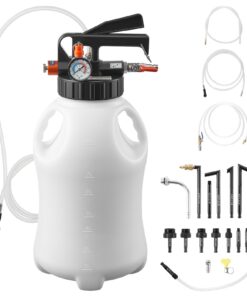 VEVOR 8 L Pneumatic Transmission Fluid Pump Kit with 15 ATF Adapters, HDPE Oil Extractor & Refill Dispenser for Cars and Boats