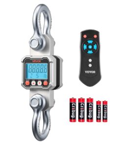 Цифровые крановые весы VEVOR 3000 кг, промышленные подвесные весы с LCD-дисплеем, алюминиевым корпусом, пультом ДУ, шаг 500 г