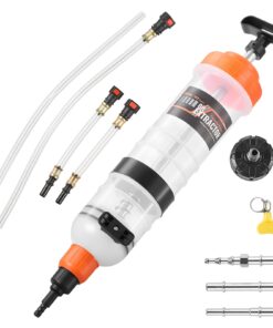 VEVOR 1,5 л ручной экстрактор жидкостей, шприц для масла со шлангами и адаптерами для моторного масла, охлаждающей, тормозной и трансмиссионной жидкости