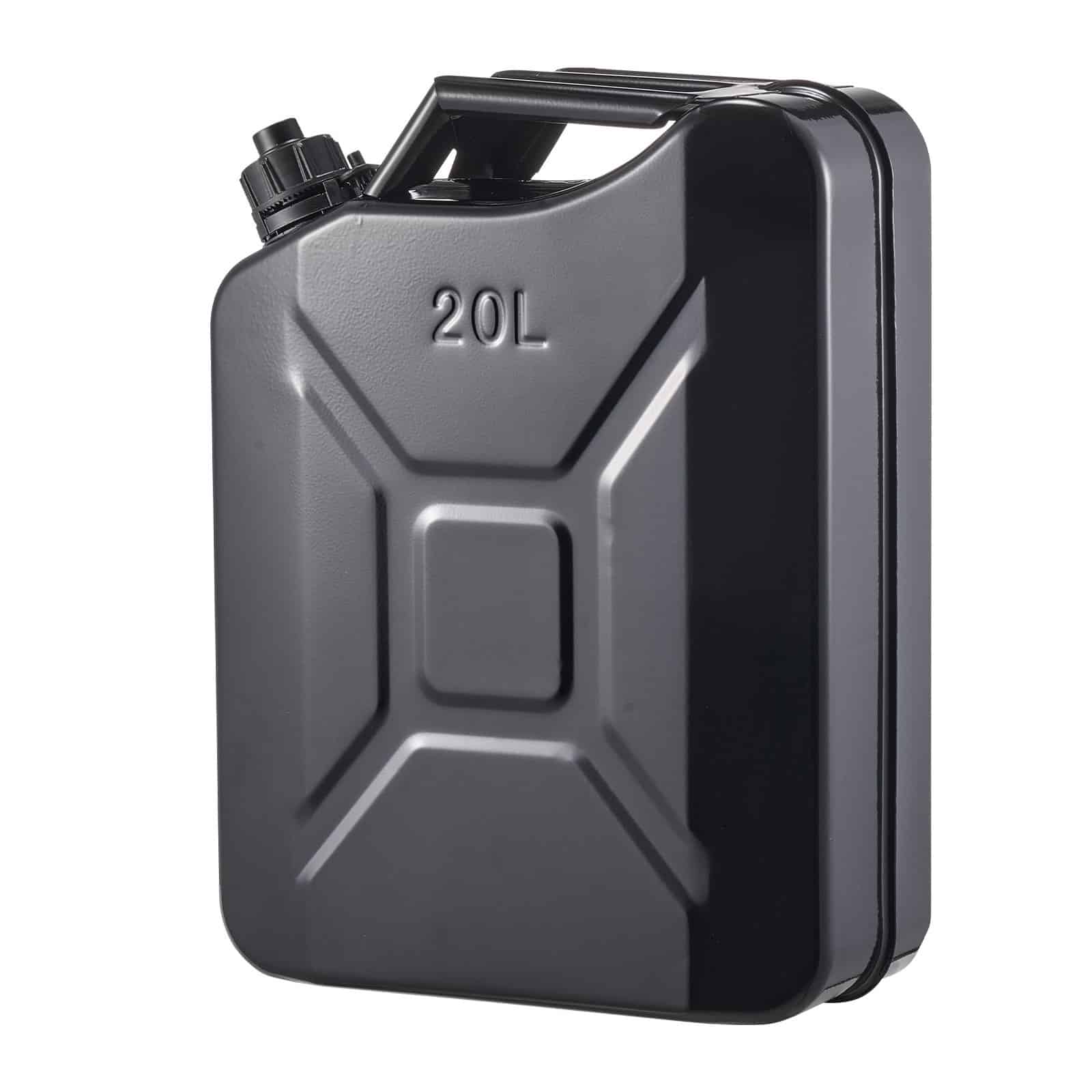 VEVOR 20 L Metal Fuel Jerry Can, Leakproof Gas Tank with Spout, 6 L/min Fast Flow, For Cars, Motorcycles, ATV, Camping, Black — attēls 12