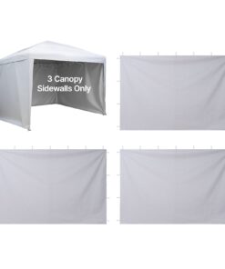VEVOR боковые стенки для шатра 3x3 м, 3 панели, 210D Oxford, водонепроницаемые солнцезащитные стены для тента 10x10 ft, белые
