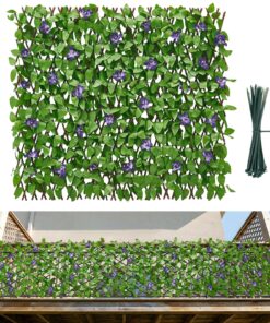VEVOR Expandable Artificial Ivy Fence 64.9 x 310 cm