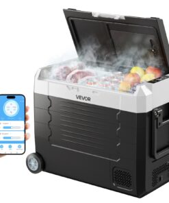 VEVOR 45L Dual-Zone Car Refrigerator Freezer