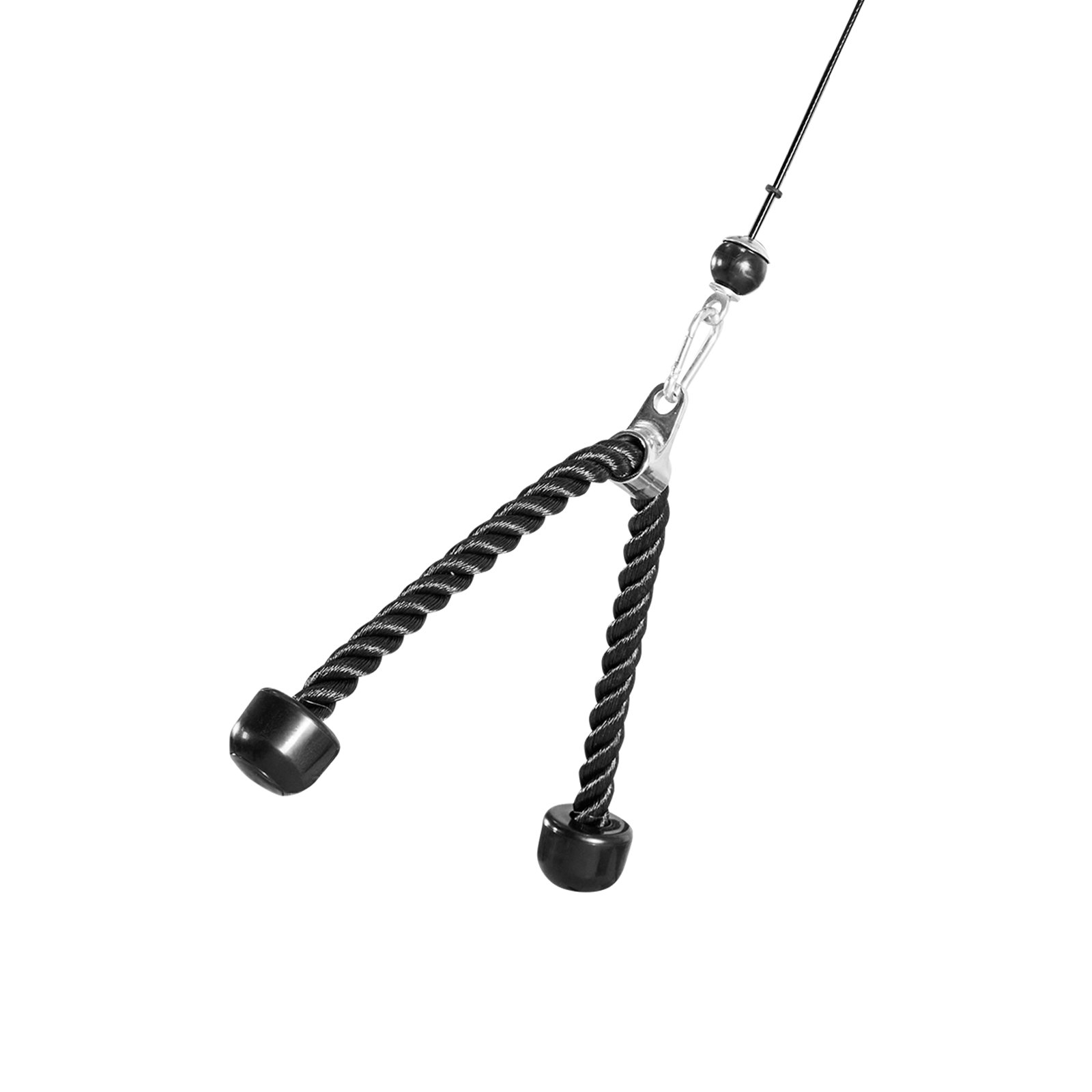 VEVOR LAT and lift pulley system for home gym, short bar, tricep rope, dual cables, 127 kg capacity weight pulley attachment — attēls 11