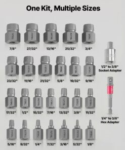 Multi‑Spline Bolt & Screw Remover in Storage Case