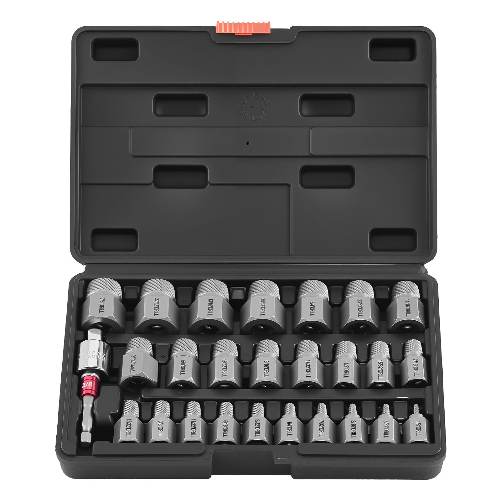 VEVOR 27‑Piece Cr-Mo Screw Extractor Set with Adapters