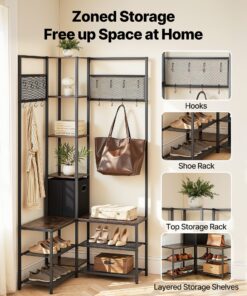 Стойка для пальто 180 см с крючками