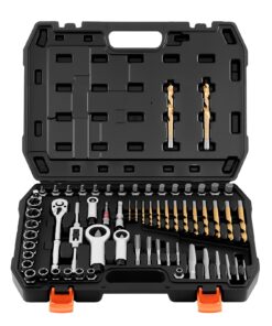 VEVOR 63‑Piece Screw & Bolt Extractor Kit with Nut Splitters