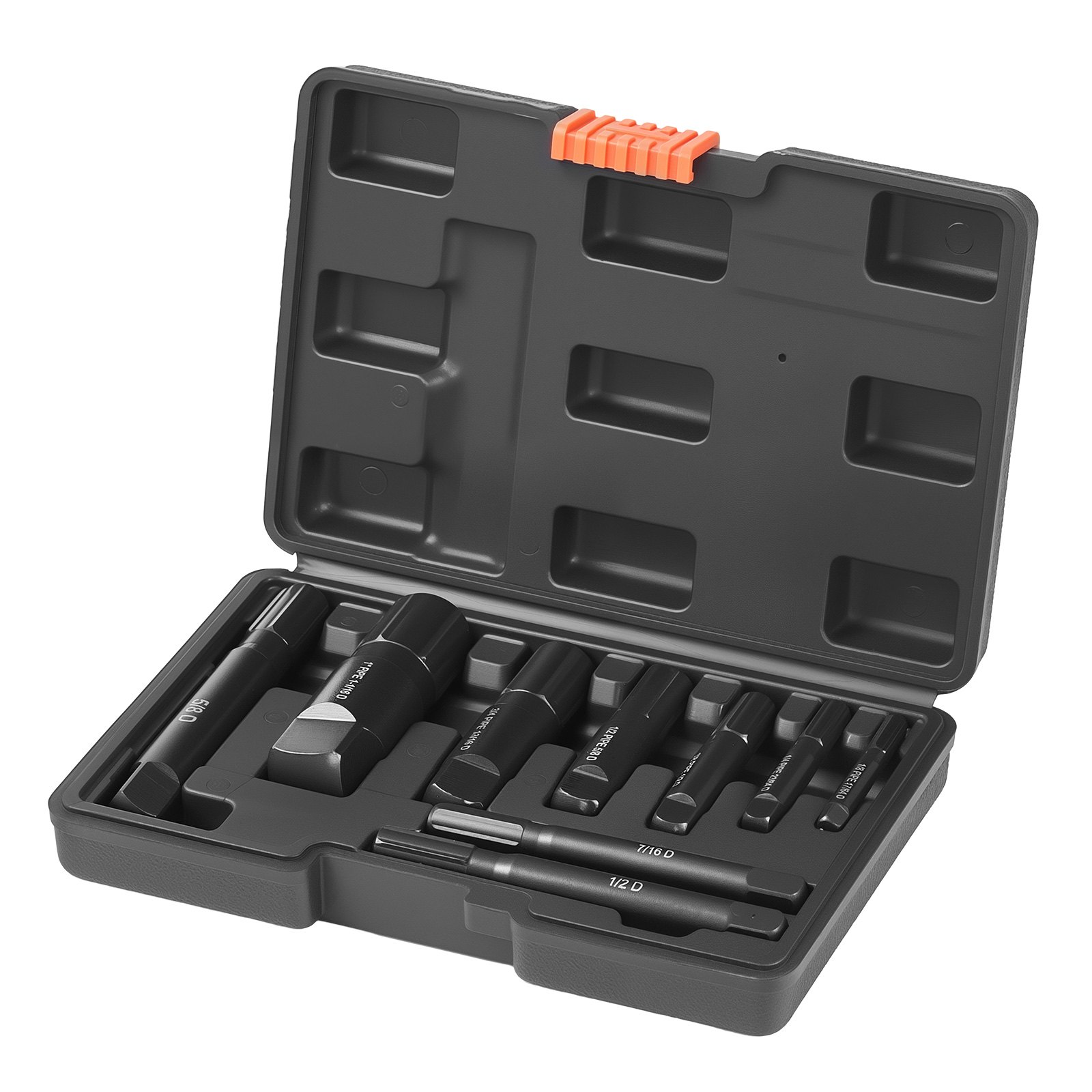 VEVOR 9‑Piece Cr‑Mo Steel Broken Pipe Extractor Set 3–25 mm with Storage Case for Removing Damaged Threaded Pipes and Fittings — изображение 10