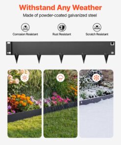 Flexible Heavy-Duty Garden Border for Flower Beds and Pathways