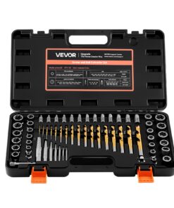 VEVOR 65‑Piece Screw & Bolt Extractor Set with Drill Bits