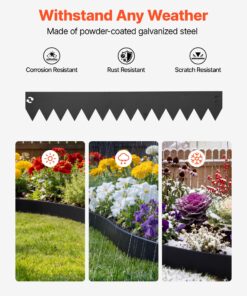 1016 x 152 mm Flexible Garden Border with Clips