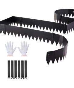 VEVOR Galvanized Steel Landscape Edging 6 pcs 1016 x 203 mm