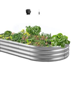 VEVOR Metal Raised Garden Bed 1.8 x 0.9 x 0.3 m