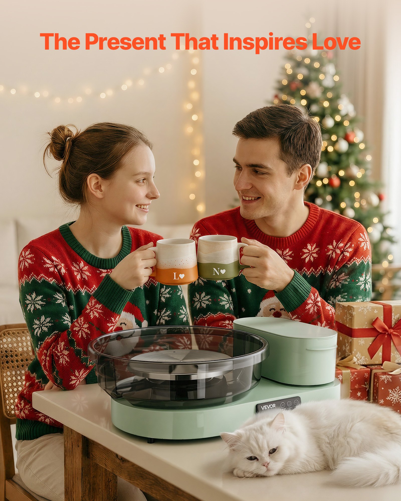 VEVOR 450W Electric Tabletop Pottery Wheel, 28/36 cm Dual Turntables, Foot Pedal, Tool Sets, for Adult Beginners, Green — изображение 7