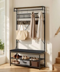 Стойка для пальто VEVOR 1830 мм из стального зала с крючками