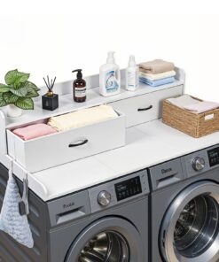 VEVOR Washer Dryer Countertop 137 x 69.9 cm with 2 Drawers