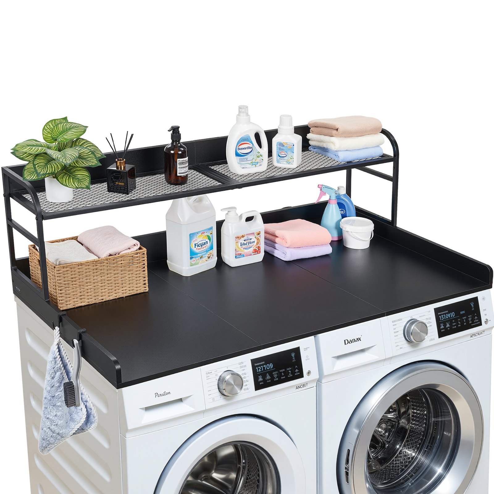 VEVOR Washer Dryer Countertop 137x69.9 cm with Shelf
