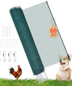 VEVOR 0.9 x 20 m Temporary Plastic Garden Fence with Posts