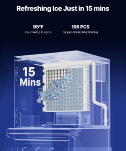 163 кг/24ч Станок для льда из нержавеющей стали