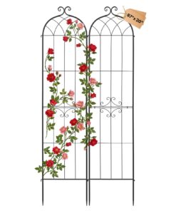 VEVOR 2-х упаковка Металлическая садовая розовая решетка 220 х 52,5 см