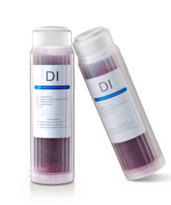 VEVOR krāsu mainošais DI sveķu filtrs 2 x 0,5 l PRS-101XC dejonizēta ūdens sistēmai