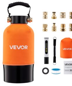 VEVOR dejonizēta ūdens sistēma 5 l sveķu un TDS mērītājs