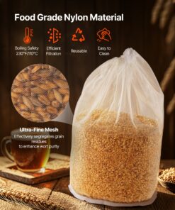 2 Nylon Grain Bags & 10 Cotton-Linen Hop Bags