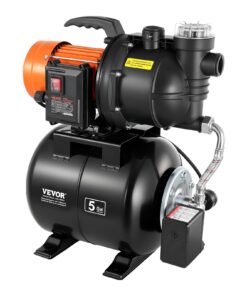 VEVOR 1100W Shallow Well струменевий насос з 19L резервуар тиску