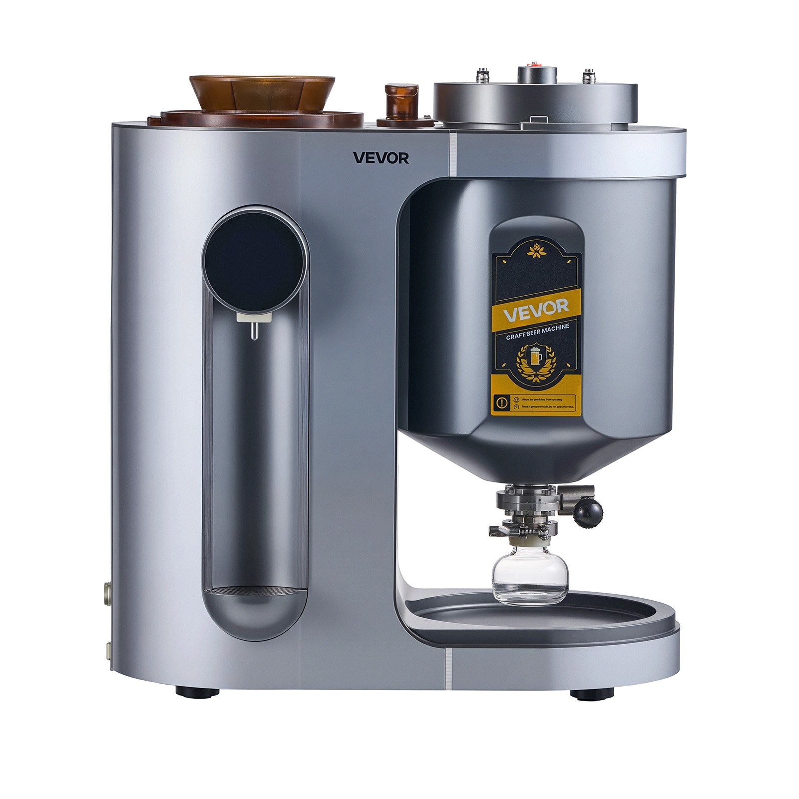 VEVOR Automatic Home Beer Brewer 1500W, 10L All-in-One Electric Brewing Machine with Mash & Boil, LCD, Auto Temp & Pressure Control — изображение 10
