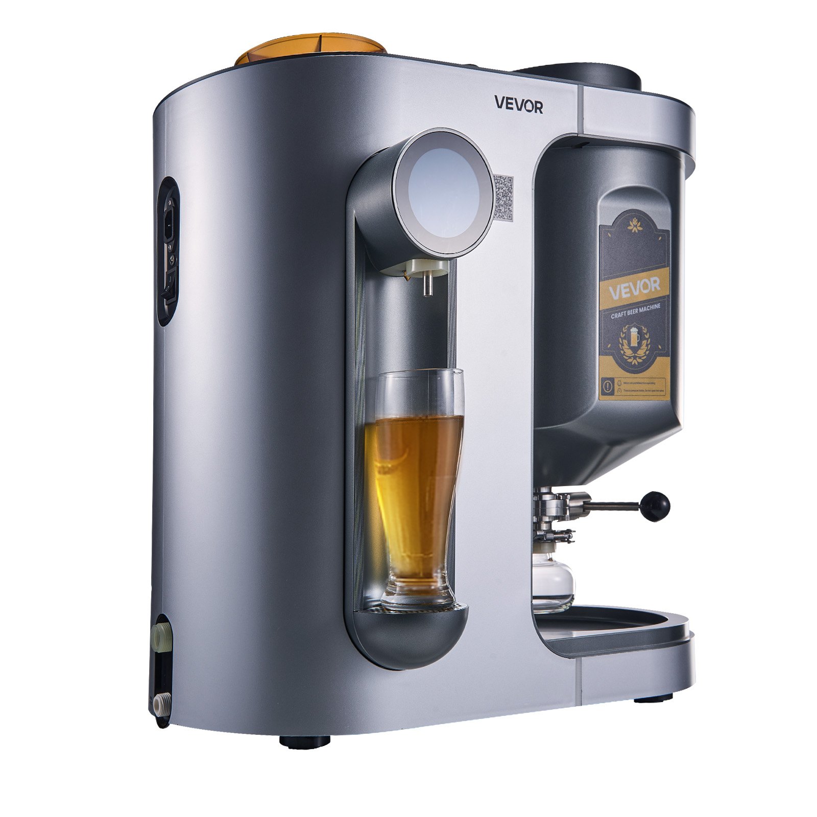 VEVOR Automatic Home Beer Brewer 1500W, 10L All-in-One Electric Brewing Machine with Mash & Boil, LCD, Auto Temp & Pressure Control — изображение 11