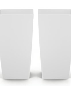 VEVOR Set of 2 Tall 75 cm Plastic Planters with Casters