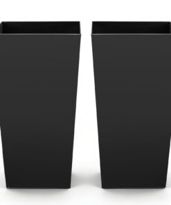 VEVOR Set of 2 Tall 75 cm Plastic Planters with Casters