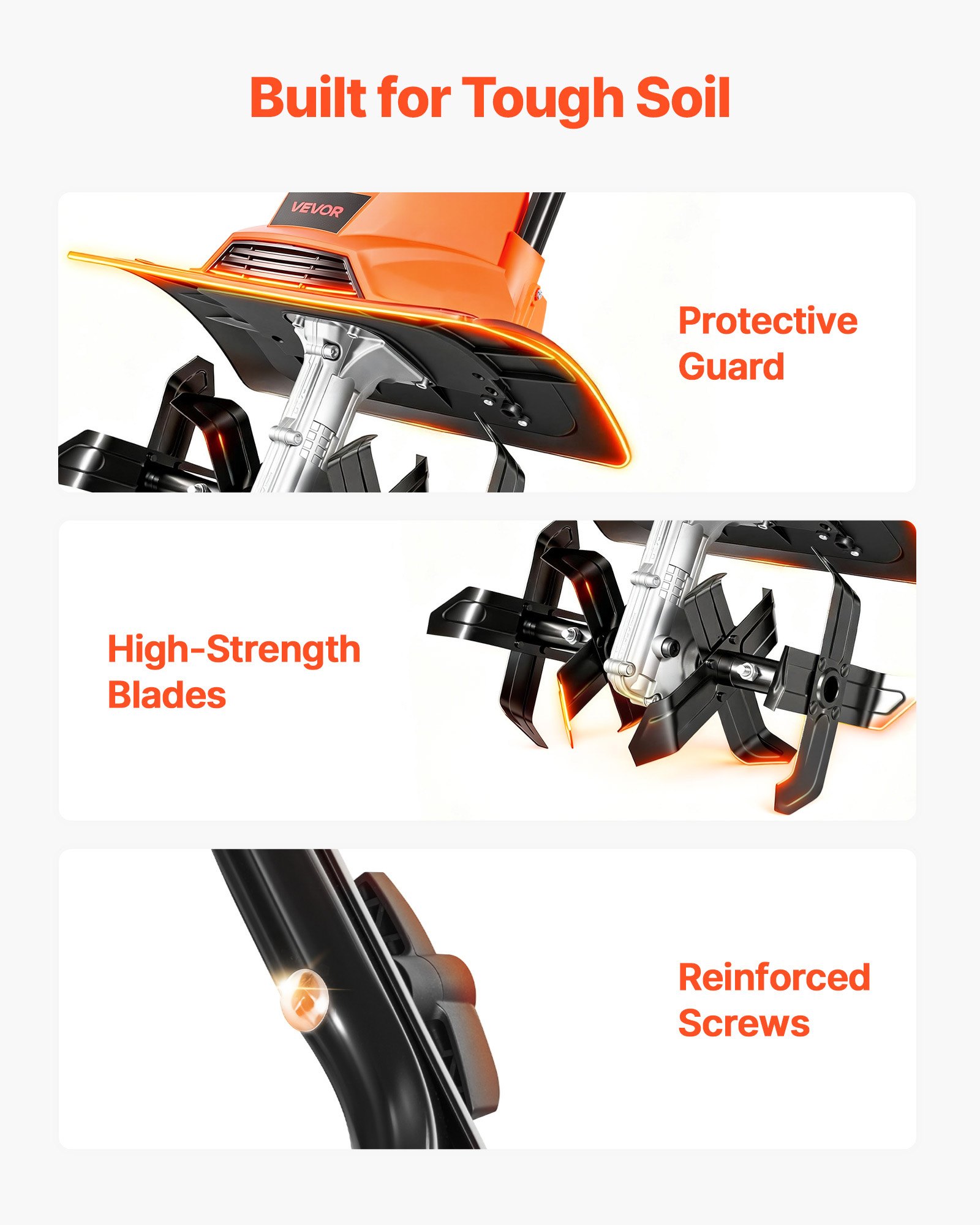 Foldable Handle Cultivator for Lawn and Soil Care