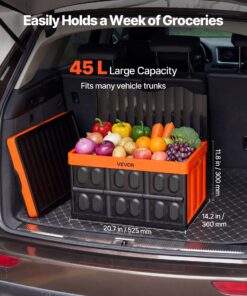 3 Pack Stackable Folding Crates with Handles