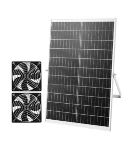 VEVOR 30W Solar Powered Dual Fan Kit