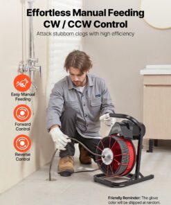 4 Cutters & Foot Switch for 50–150mm Sewer Pipes