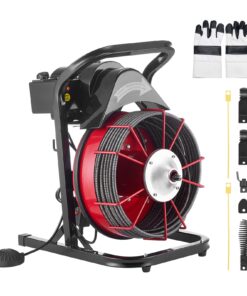 VEVOR 23m x 13mm Drain Cleaner Machine with Manual Feed
