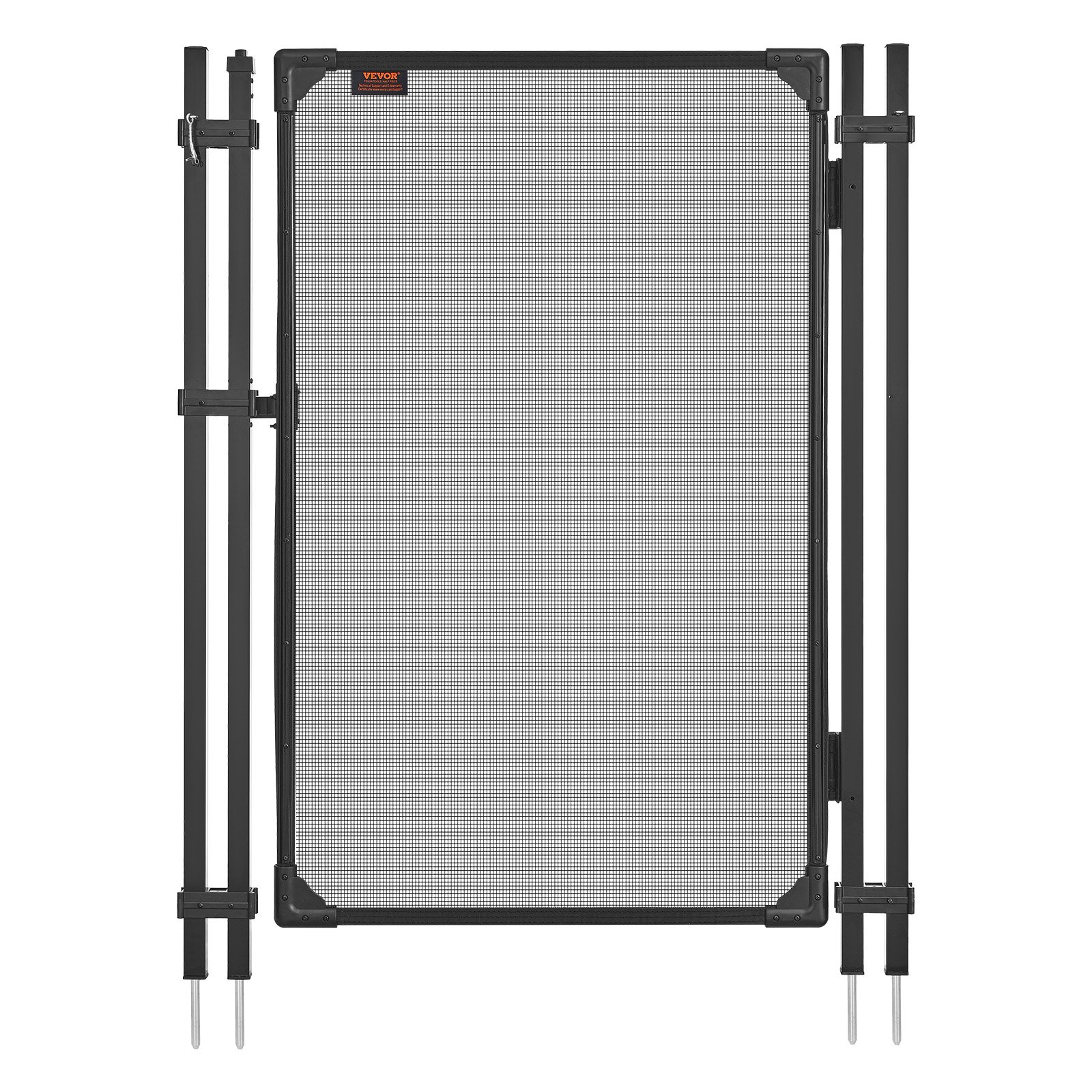 VEVOR 1.2 x 0.75 m Inground Pool Fence Gate, Aluminum Frame, Self-Closing & Self-Locking, 352 gsm Teslin Mesh, Black Outdoor Security — изображение 11