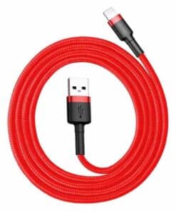 Baseus Cafule USB zibens kabelis 2,4A 0,5m (sarkans)