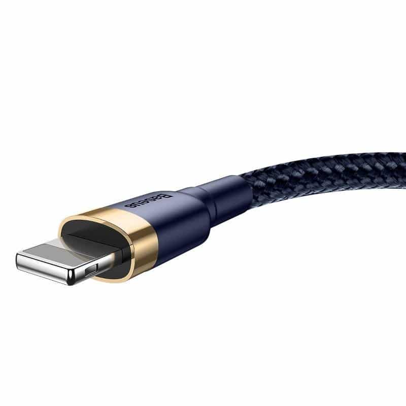 Baseus Cafule Lightning cable 1.5A 2m (Gold+Dark blue) — attēls 4