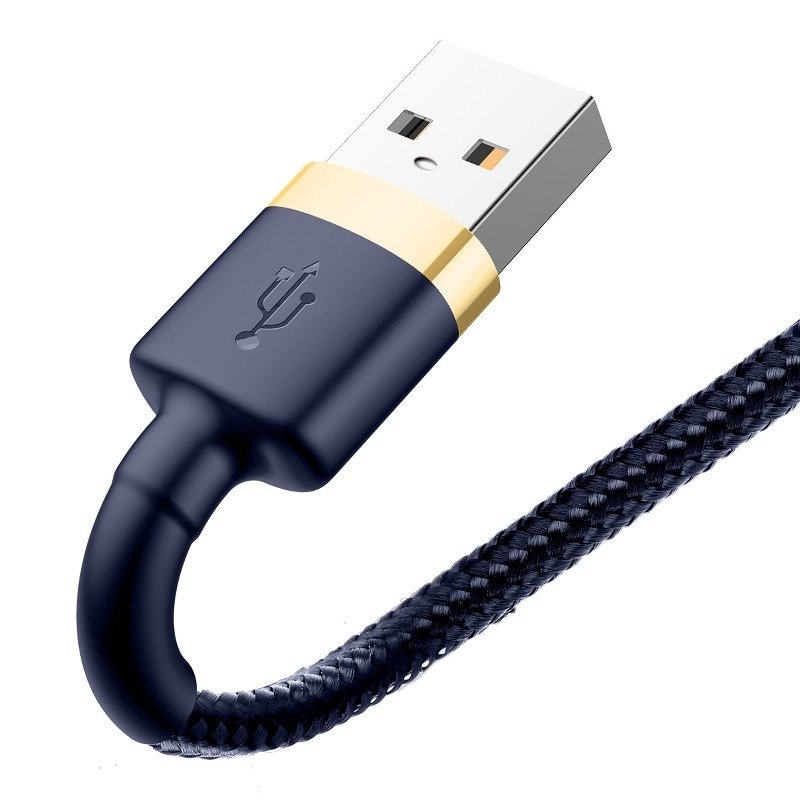 Baseus Cafule Lightning cable 1.5A 2m (Gold+Dark blue) — attēls 5