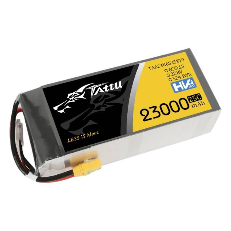 Татту 23000mAh 22.8V 25C 6S1P Lipo акумуляторної батареї з XT90-S