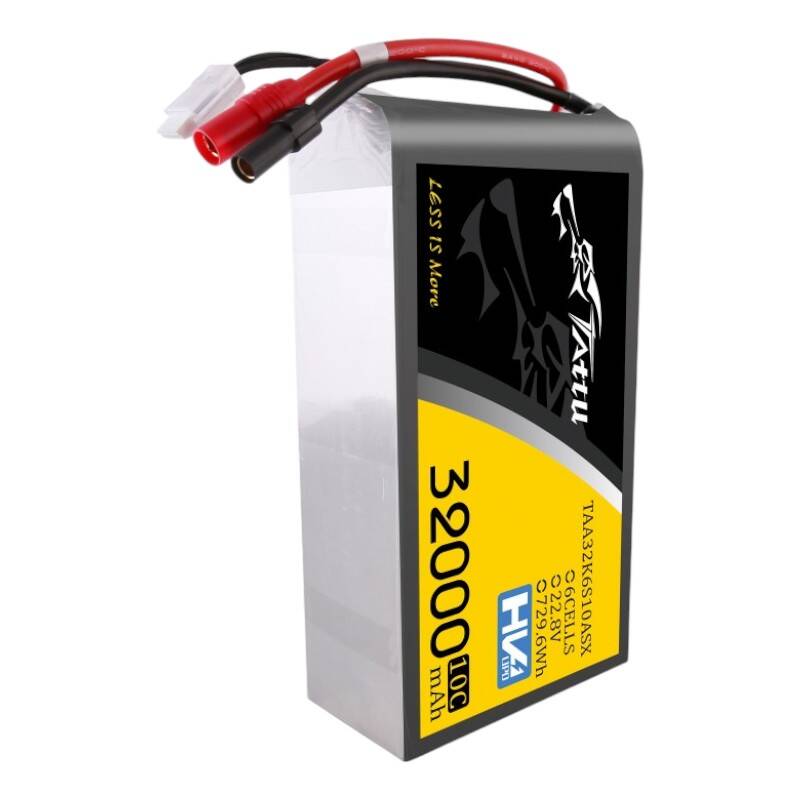 Tattu 32000mAh 22.2V 25C 6S1P Lipo Battery Pack with AS150+XT150 - Зображення 4
