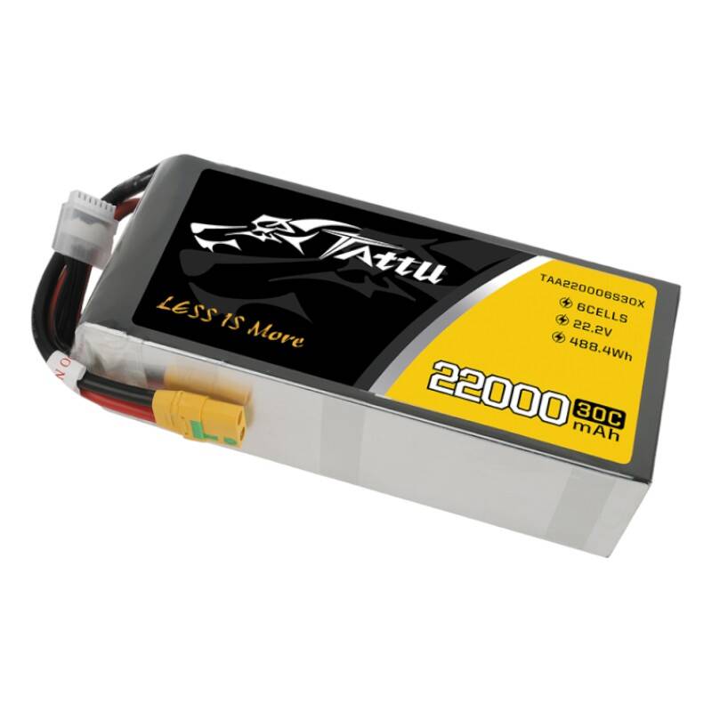 Tattu 22000mAh 22.2V 30C 6S1P Lipo Battery Pack with XT90-S plug - Зображення 3
